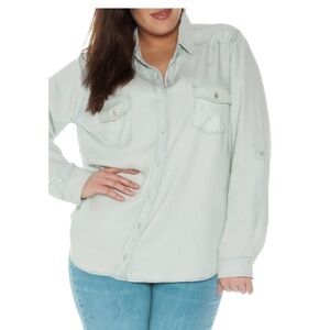 Slink Jeans Western Denim Long Sleeve Top